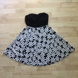 Strapless mini sundress